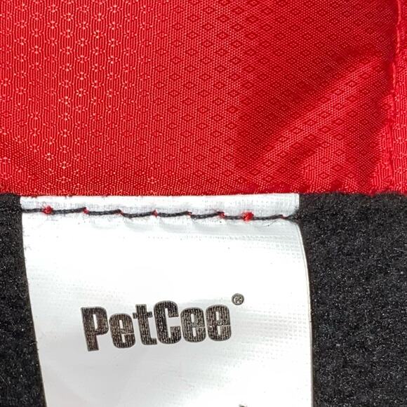 Large Dog Coat Red Lightweight Rain Jacket Reflective Strip Adjustable Pet - Picture 6 of 7